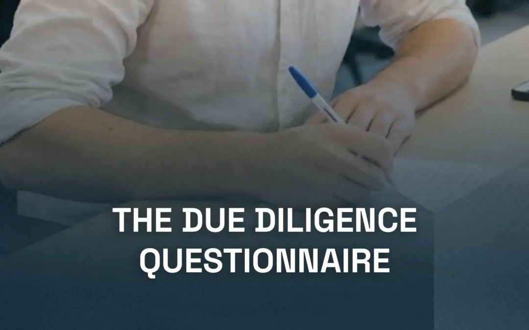 Qu'est-ce qu'un questionnaire de due diligence ?