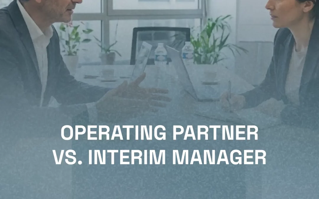 Operating partner, manager de transition ou cabinet de conseil : que choisir ?